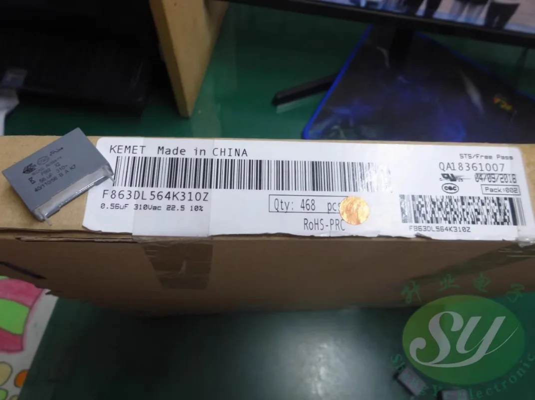 

5PCS F863DL564K310Z 0.56uf/310VAC 560nf u56 564 New film capacitor