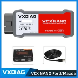 VXDIAG VCX NANO for Ford IDS V130 for Mazda V131 2 in 1 OBD2 Diagnostic Tool Supports Win10 USB Version