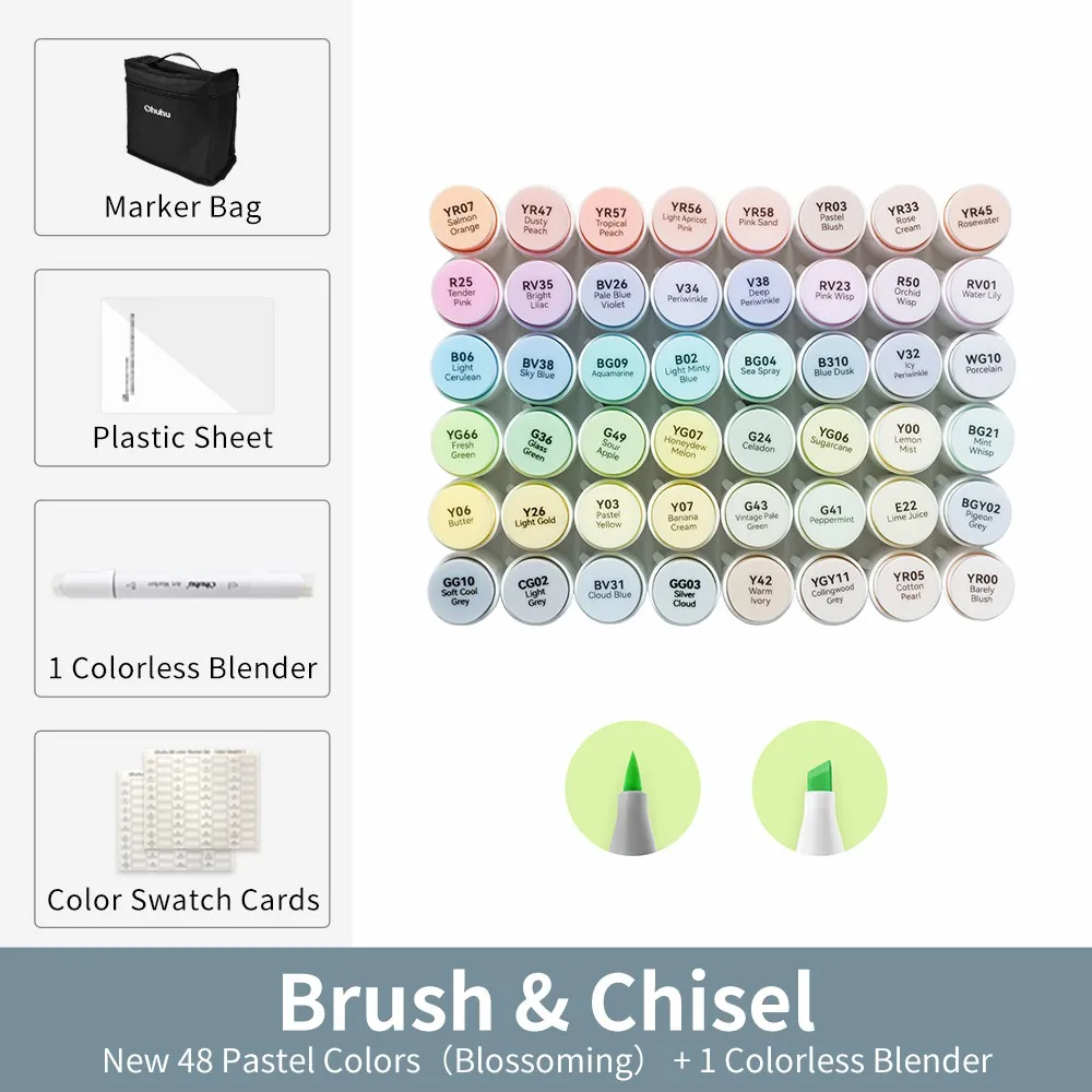 Ohuhu Honolulu Markeerstift Set Kleur Markers Alcohol Art Markers Hervulbare Dual Tips Schetsen Tekening Manga School Art Supplies
