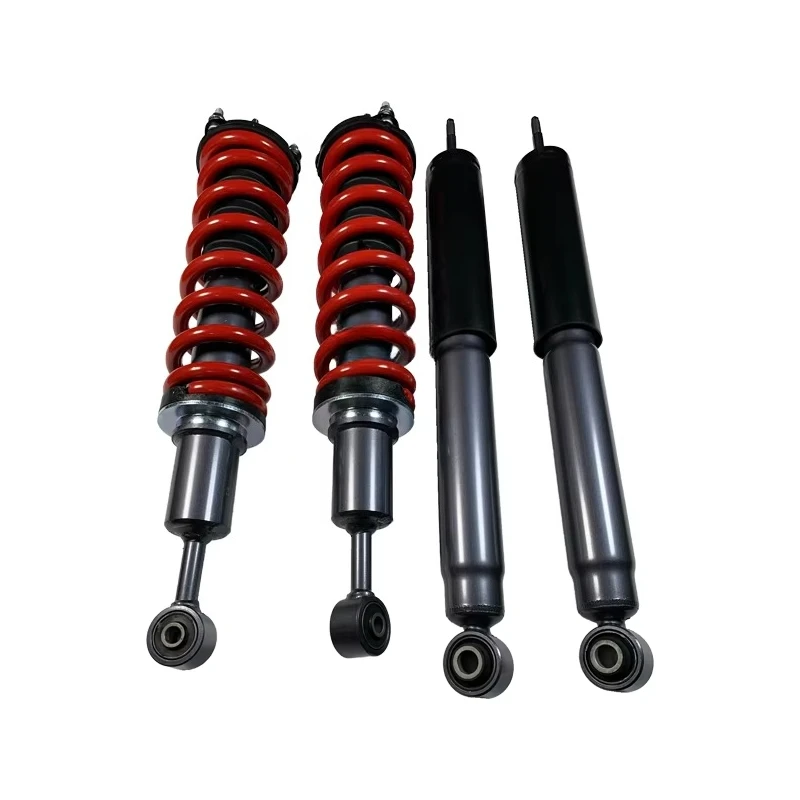 Upgraded Front and Rear Spiral Shock Absorbers for Off-road Modification Bolded and Raised by 2 Inches for
