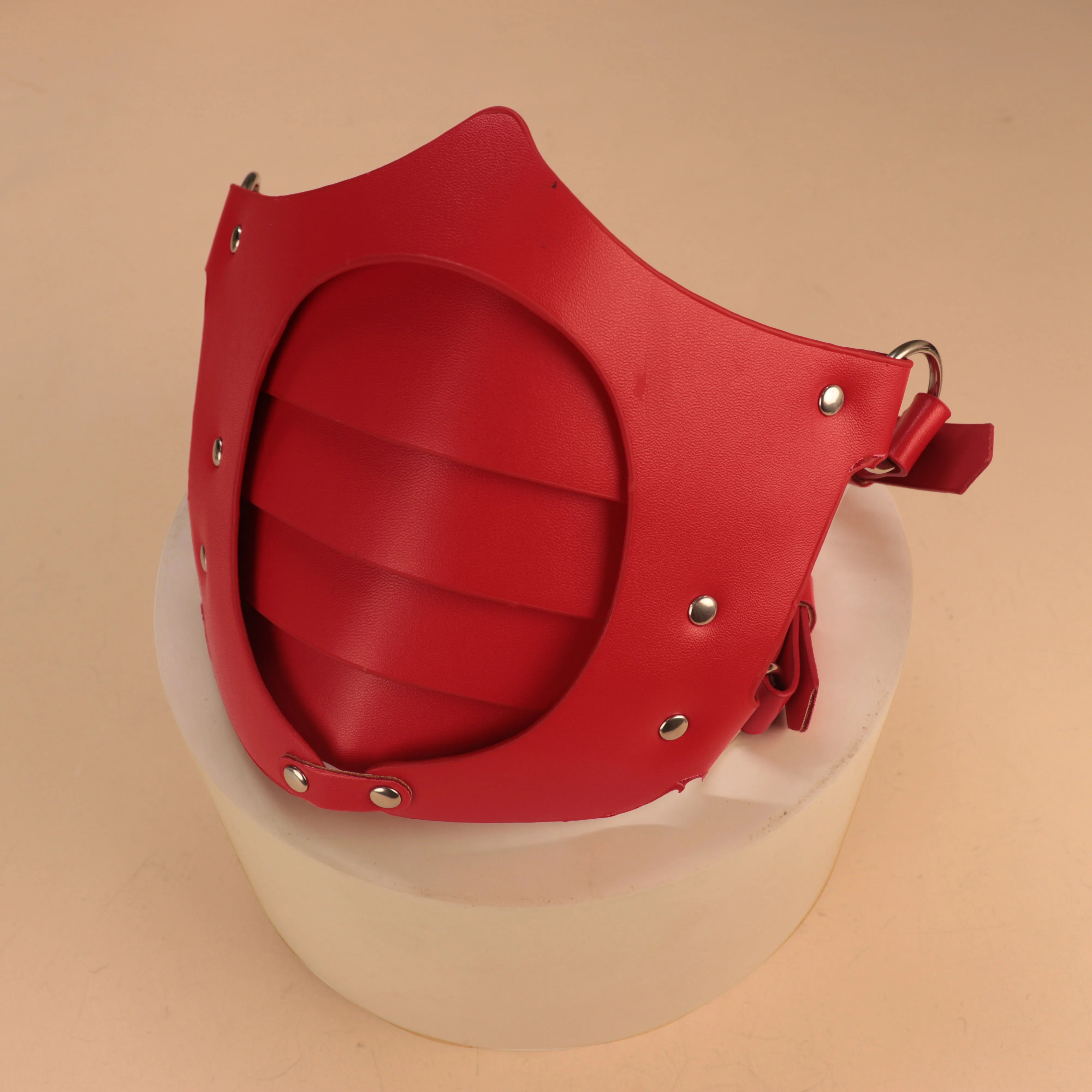 Masque demi-visage Viking médiéval pour Halloween, Cosplay en PU, moto réglable, cyber noir, Anti-poussière, accessoires, accessoires Larp