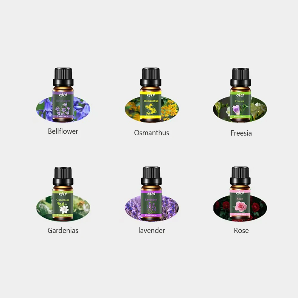 Diffuser For Home 6 Piece Essential Oil Set with 6 Fragrance Options  Oils for Aromatherapy  Used For Diffuser Aroma Relax (Incl