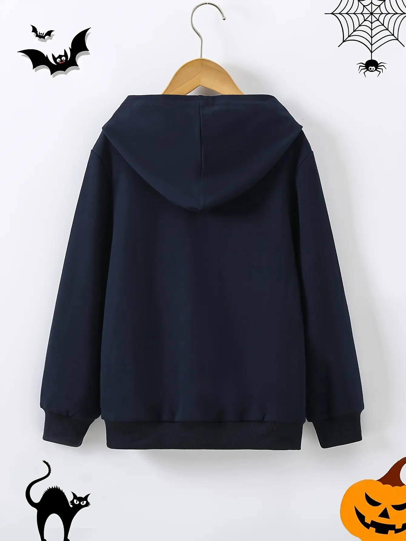 Halloween Süßes oder Saures Übergroßer lässiger Kapuzenpullover Sweatshirt Herbst Herrenbekleidung Lose Damen Langarmpullover Tops