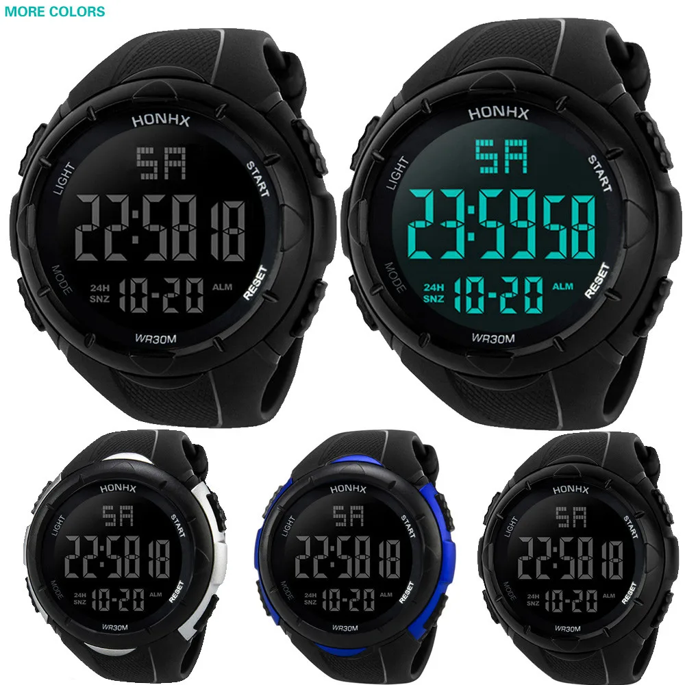 Men's Fashion Watches, Luxury Watches for Men Analog Digital Military Sport LED Waterproof Wrist Watch for Husband, Dad