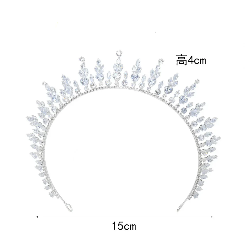 Princess Bridal Tiara Crown For Wedding Headpiece Crystal Queen Crowns For Women Pageant Party Prom Bridal Headband Hair Jewelry
