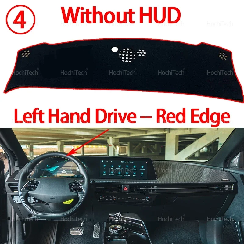 Armaturenbrett Abdeckung Bord Anti-Slip Matte Schützen Pad Auto Sonnenschirm Teppich Teppich Für Kia EV6 Air GT GT-Line 2021 2022 2023 2024 2025 – Detail 12