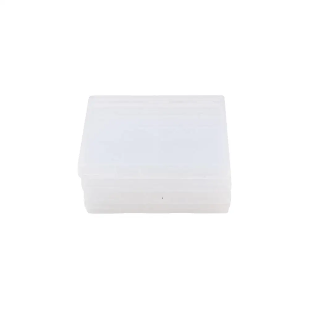 Container Case Rectangular Plastic Clear Storage Box Flat Eco-friendly 4 Sizes Transparent Home Storage Products