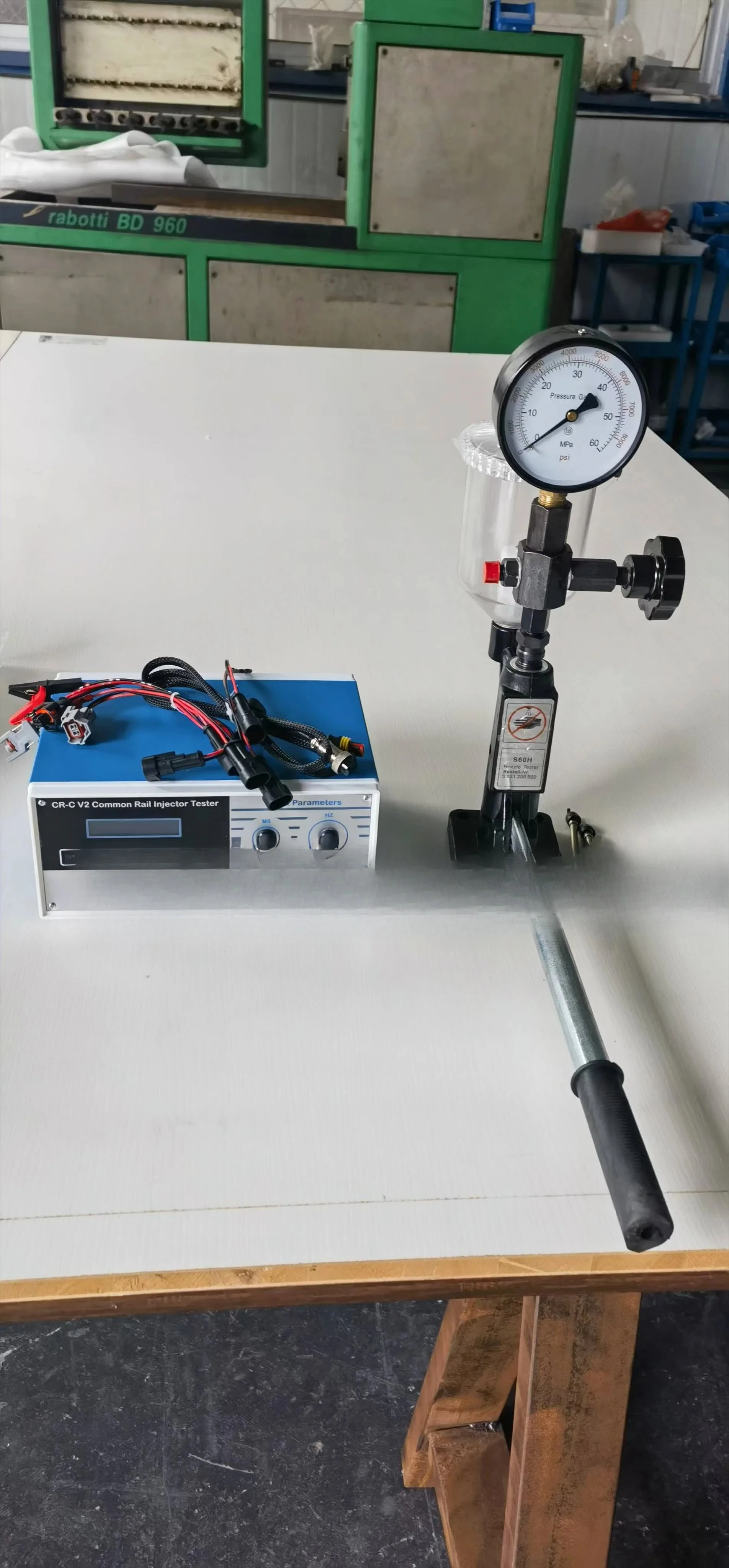 Multifunction CR-C Common Rail Electronic Injector Tester and S60H Nozzle Validator Test Diagnosis Tool Kit