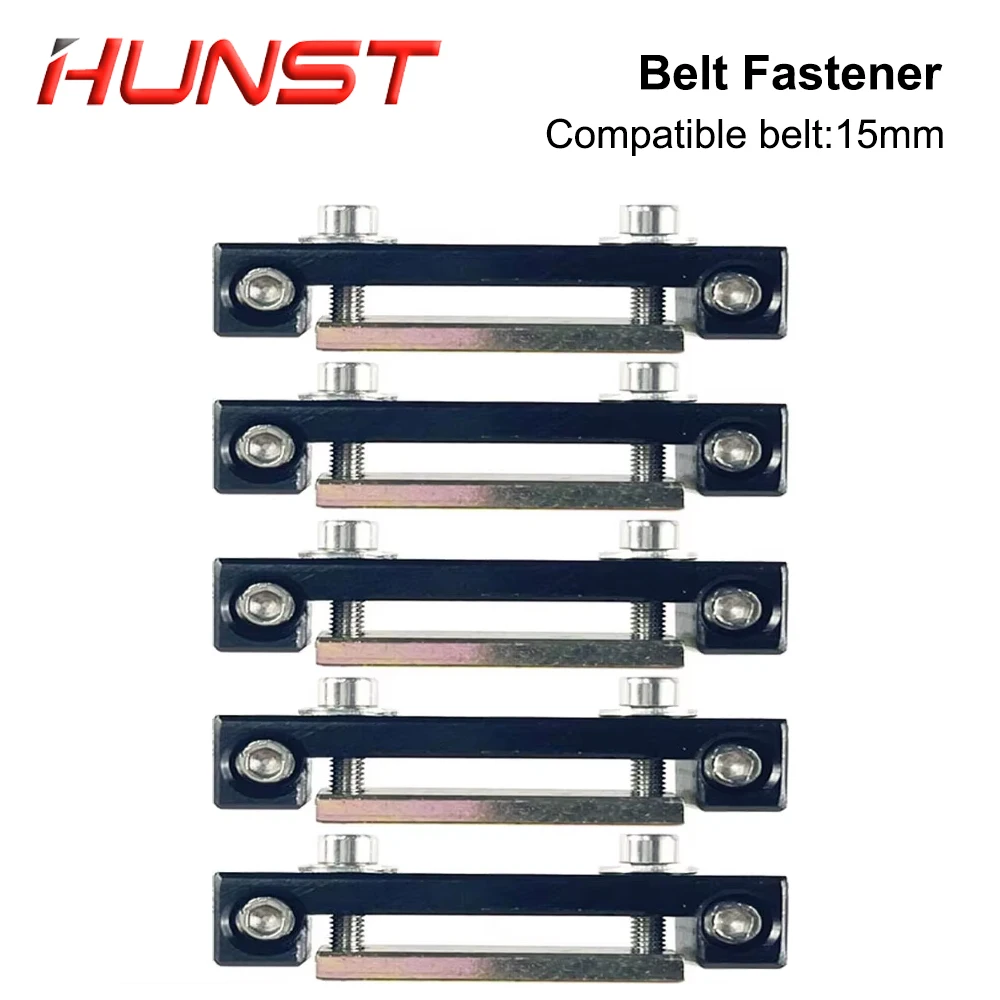 HUNST Belt Fastener For Open Timing Belt Transmission With Width 15mm / 20mm For X/Y Axis Hardware Tool Mechanical Parts