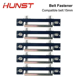 HUNST Belt Fastener For Open Timing Belt Transmission With Width 15mm / 20mm For X/Y Axis Hardware Tool Mechanical Parts
