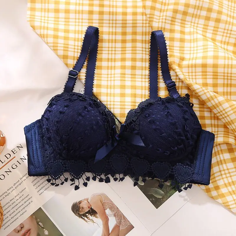 ropa interior femenina Women\'s Non-Underwire sexy  Bra for women black/white underwear girls lingeries lace beautiful active bra
