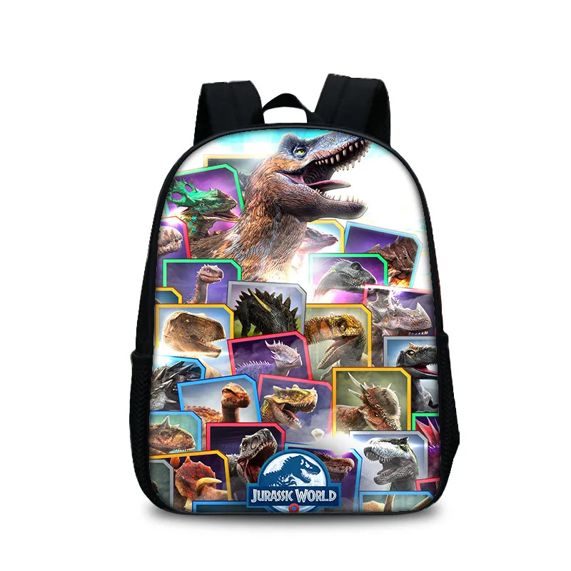 12inch Jurassic Park Movie School Bags kindergarten Small Dinosaurs Boys Girls Backpack For 2-5Years Old Kids Mochilas