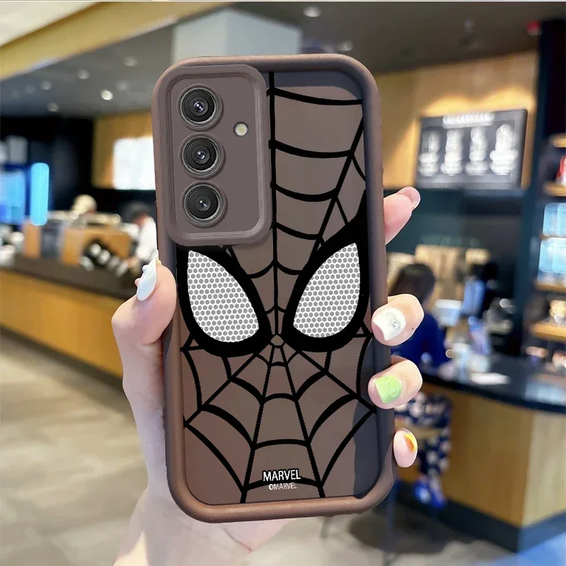 Marvel Spider-Man Cartoon Phone Case For Samsung Galaxy A35 A34 A33 A32 5G A31 A30 A24 A23 A22 A13 A12 A05 Phone Dustproof Case