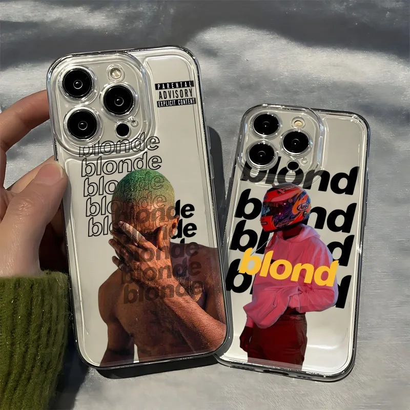 Singer F-Frank Blonde Oceans Phone Case For iPhone 17 16 15 14 13 12 11 Pro Max Mini SE 7 8 Plus 17E Transparent Cover Fundas