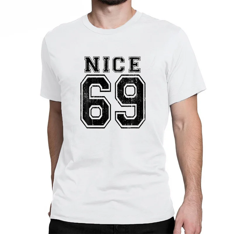 NICE 69 Meme T-shirt graphique pour homme, maillot rétro, numéro de style, vêtements streetwear, cadeau d'anniversa