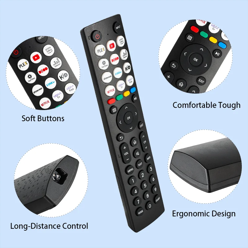 EN2J36H Remote Control For Hisense Smart TV VIDAA LCD LED TV 55E7HQ 50E77HQ 55E77HQ 55U8HQ 65U7HQ 65U8HQ 55U8HAU 65U8HAU 75U8HAU