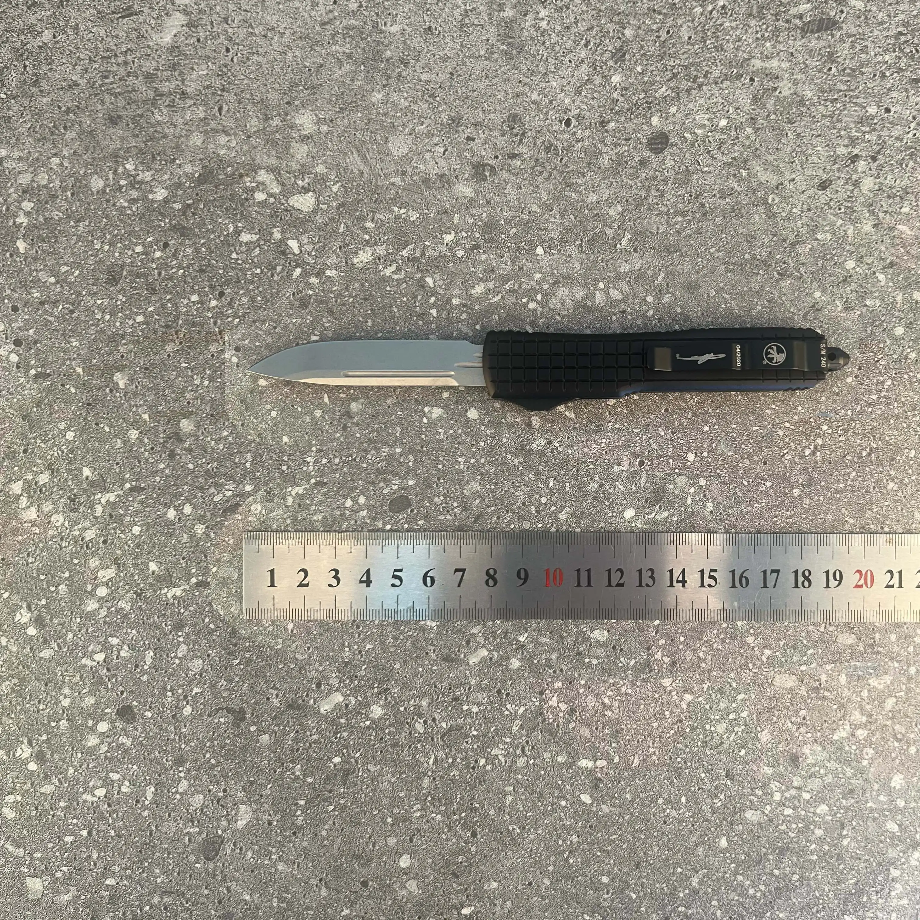 

Нож UT UTX серии UTD Micro Ultra OTF Tech, фирменный нож, зеленый точечный нож Stonwash, лезвие для повседневного использования, для самообороны, Pocketknives A32