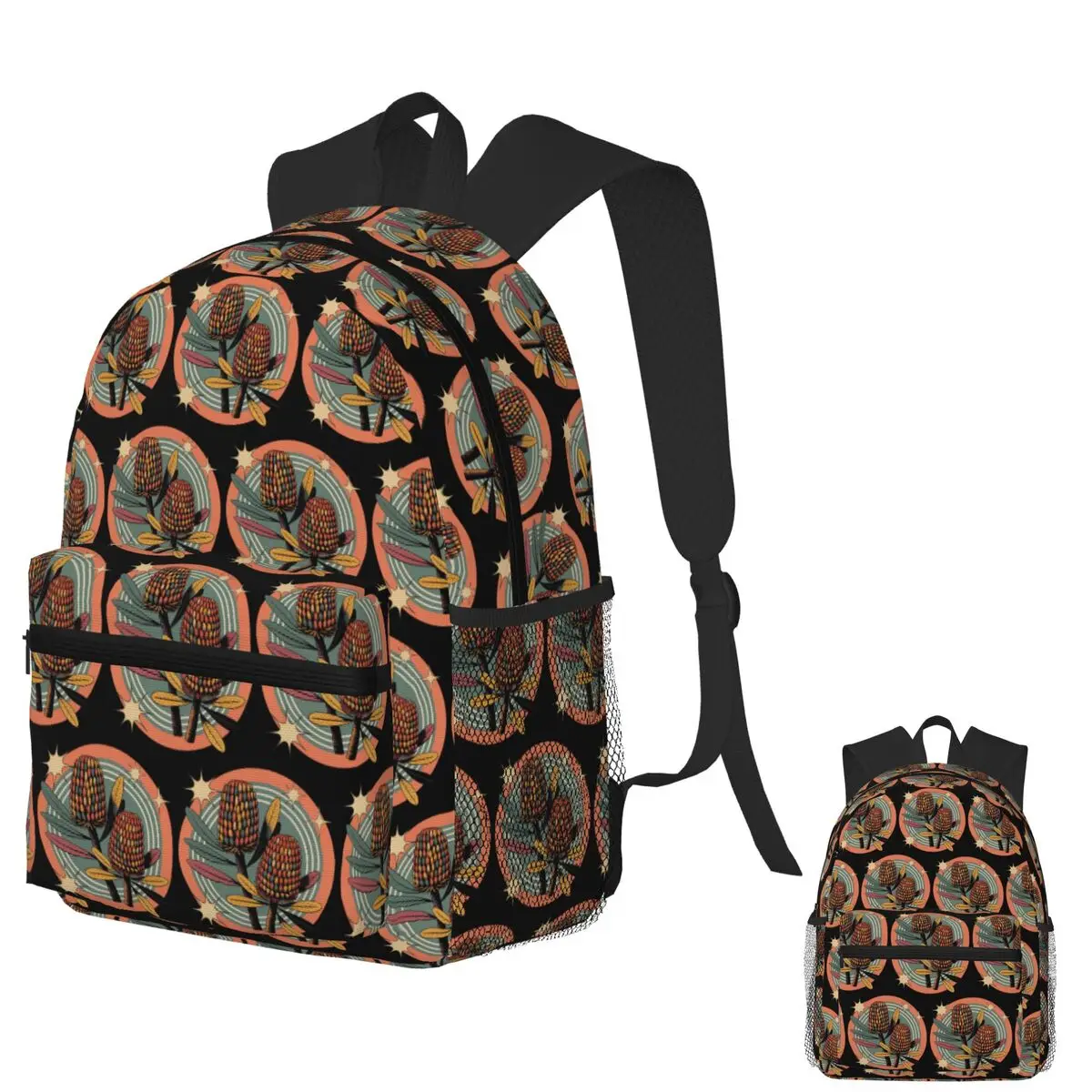 

Banksia Grandis Retro Botanical Flower Art Student Backpack School Bag Hiking Travel Daypack for Men Women Bookbag Shoulder Bags