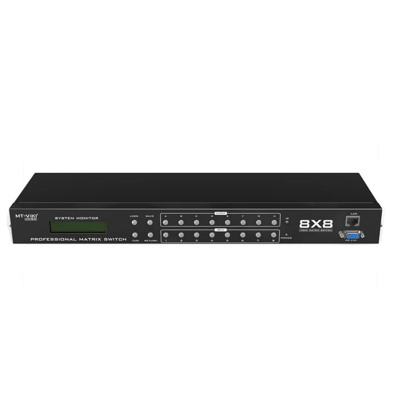 8 entradas 8 salidas Matriz HDMI 8x8, disponible para 4x4 8x8 8x16 16x16 32x32 36x36 72x72