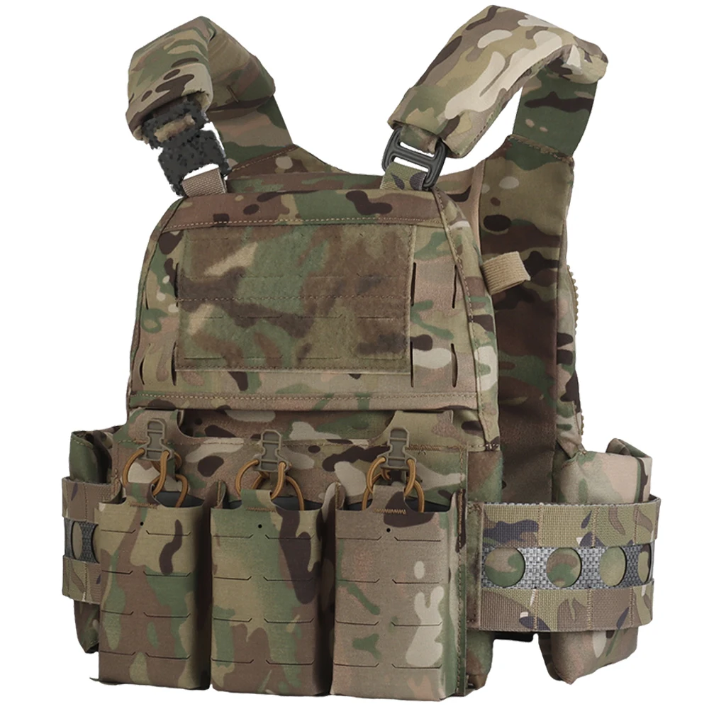 Taktische Weste Ferro Plate Carrier V5 FCPC Militar Jagd Airsoft Weste Körper Rüstung Tragbare MOLLE Systeme Triple Magazin Tasche – Detail 18