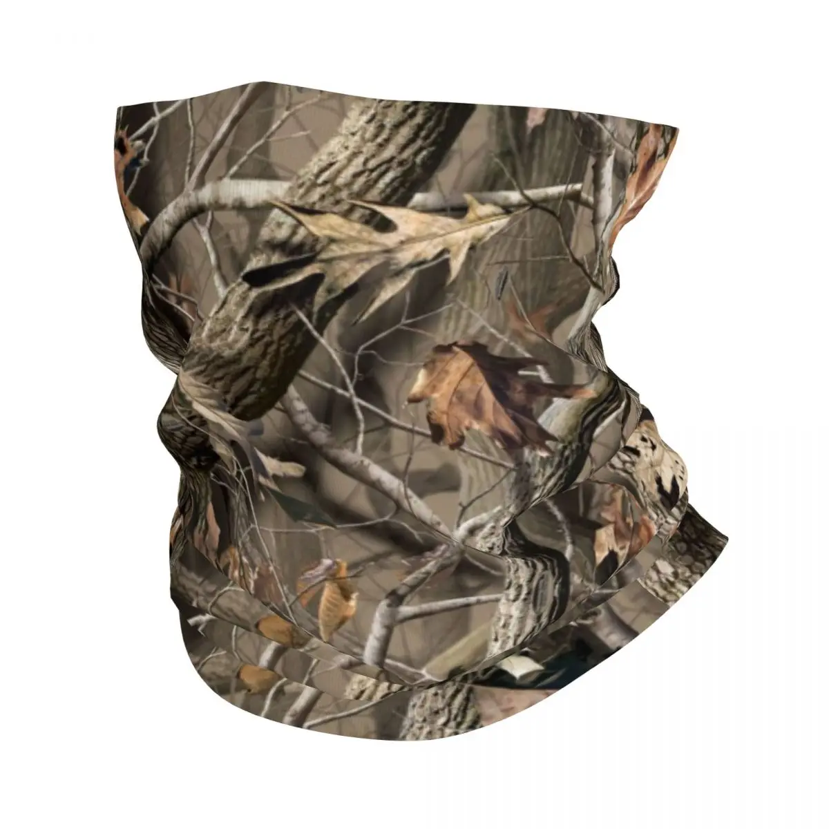 Real Tree Camouflage Bandana Neck Cover Printed Military Wrap Scarf Face Mask Fishing for Men Women Adult All Season