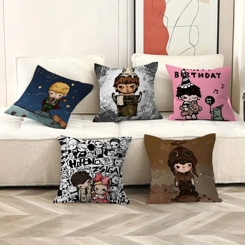 Cartoon H-HIRONOS Cartoon Pillow Anime Pillow Sofa Bed Head Pillow Cover Cushion Cover 45x45 cm Fashion