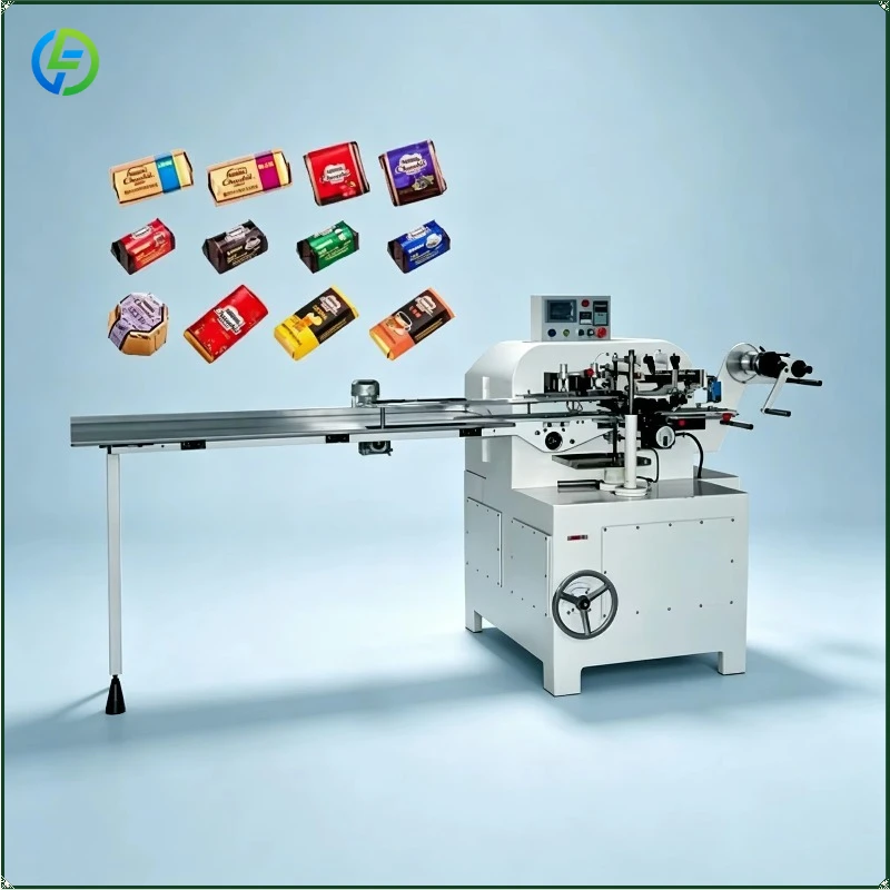 Semi-Auto Chocolate Fold Wrapping Machine for Multi-Size Chocolate Chocolate Candy Packaging Machine FL Customized