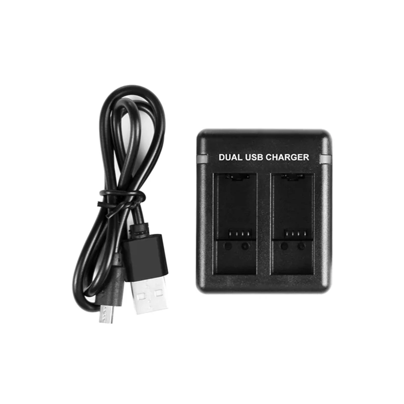 For GoPro Hero11 Black / HERO9 Black / HERO10 USB Dual Port Slot Double Battery Charger Black Action Camera Accessory