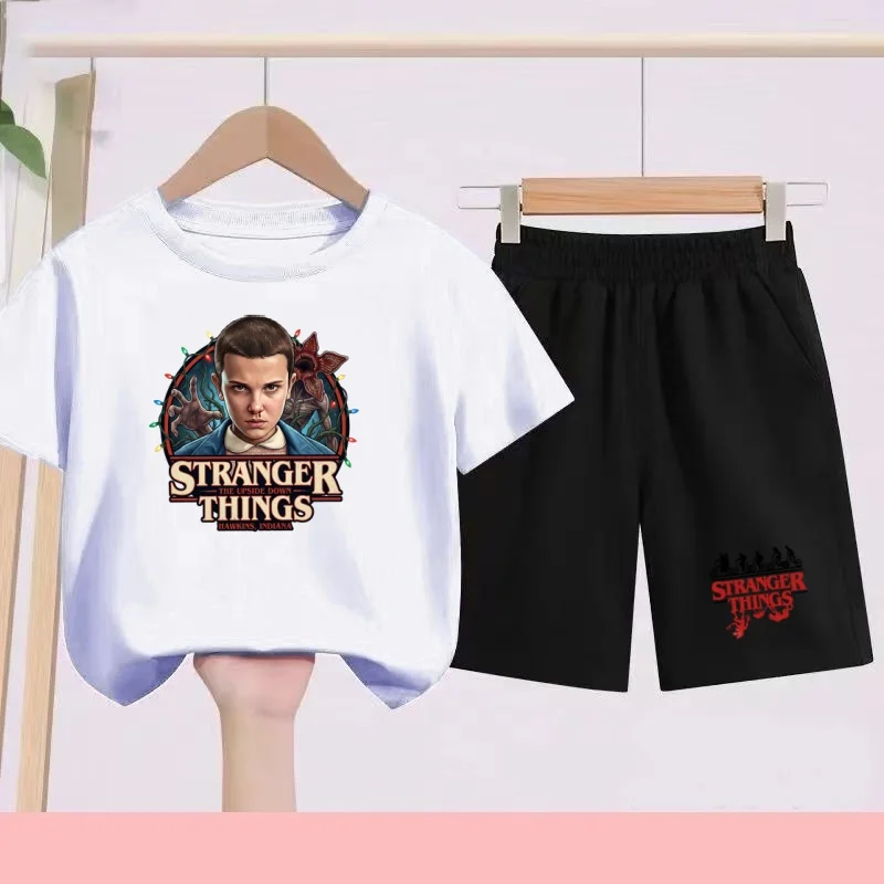 

Children's Summer Sets Featuring Cartoon Patterns-boys'girlssportsT-shirts Breathable and Quick-drying Short-sleeved Shorts Sets