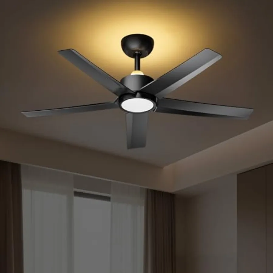 

Ceiling Fans with Lights and Remote, Ceiling Fan with, 6 Speeds, 3000 6500K Dimmable, Quiet Reversible DC Motor, Modern Ceiling