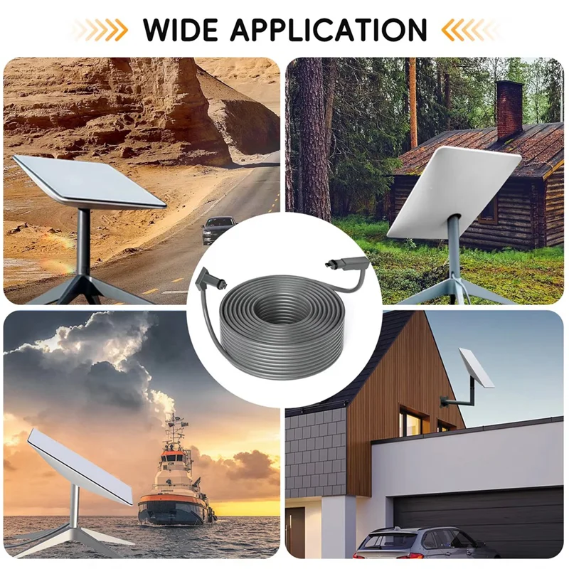 ABVO-For Starlink V2/Gen2 Router Cable Extension Web Replacement Plug And Dish For Starlink Satellite Cable Repair