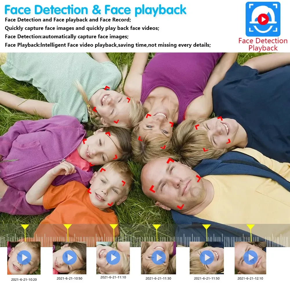 Face recognition 4K POE IP Camera H.265 8MP Outdoor Motion Detection Audio Camera Wired Security Protection Video Bullet Camera