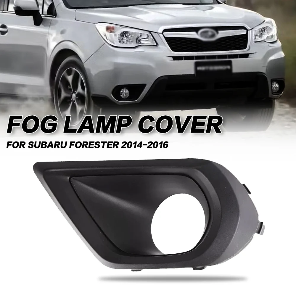 

Front Fog Light Cover Fog lamp Trim Garnish Frame For SUBARU FORESTER 2014 2015 2016 Black Fog Lamp Cap