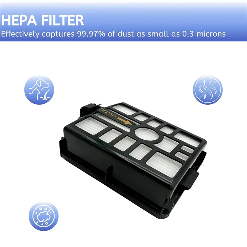 

M17K-HEPA Filter Replacement For Shark IW3511 Detect Pro Cordless Auto-Empty System Vacuum Cleaner IW3120, IW3111
