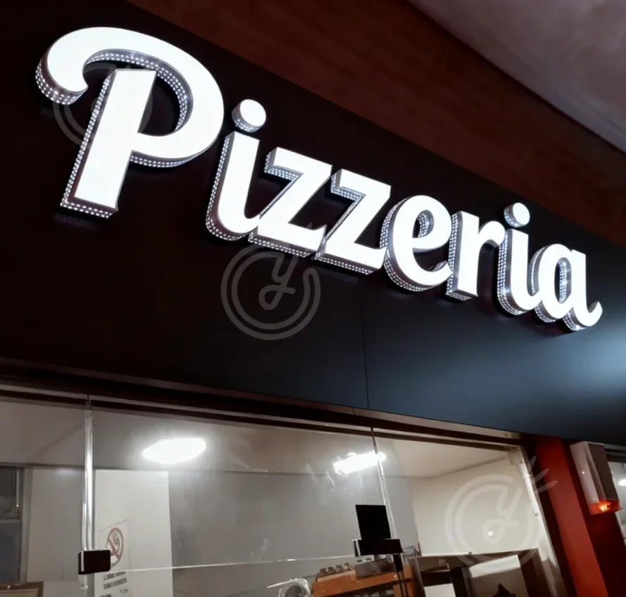 ビジネスラベルカスタムウォールレターネオンサインアクリルパーソナルデザインサインLED発光3Dレターライト英語ホームサイン