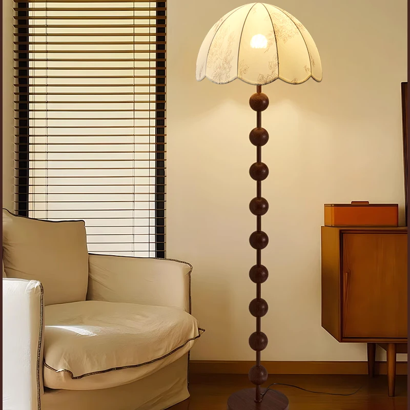 مصباح أرضي فرنسي لغرفة المعيشة، مصباح ديكور لغرفة النوم الصينية الجديدة