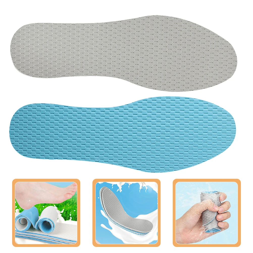 

1 Pair Breathable Cuttable Shoe Insoles Inserts For Women Men Durable Sport Shoe Pads Replacement Athletic Inserts