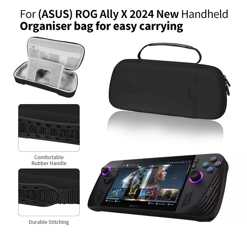 

For Suitable for ASUS ROG Ally X Gaming Console Storage Bag Palm Protective Portable EVA Hard Case