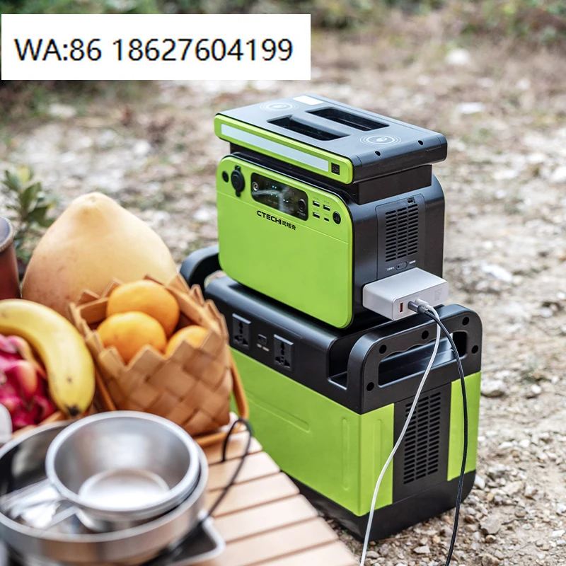 1300W Solar Generator Mobile Power Station, 110V 220V Dual Voltage, Outdoor Camping Multifunctional Energy Supply