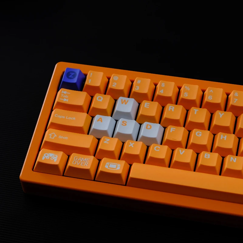 NGC Orange Theme Keycaps Set Cherry Profile PBT Sublimation Custom Original Handmade Keycaps for Mechanical Keyboard Accessories