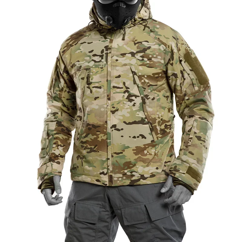

2026 New Men's Outerwear Thick Cotton Coat Loose Winter Thickened 4.0 Tactical Camouflage Cotton Jacket