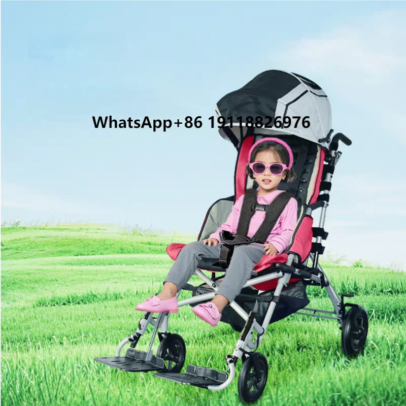 

HEDY CS07 Pediatric Adjustable Seat Depth & Backrest Angle & Footrest Height Cerebral Palsy Stroller for Special Needs Child Kid