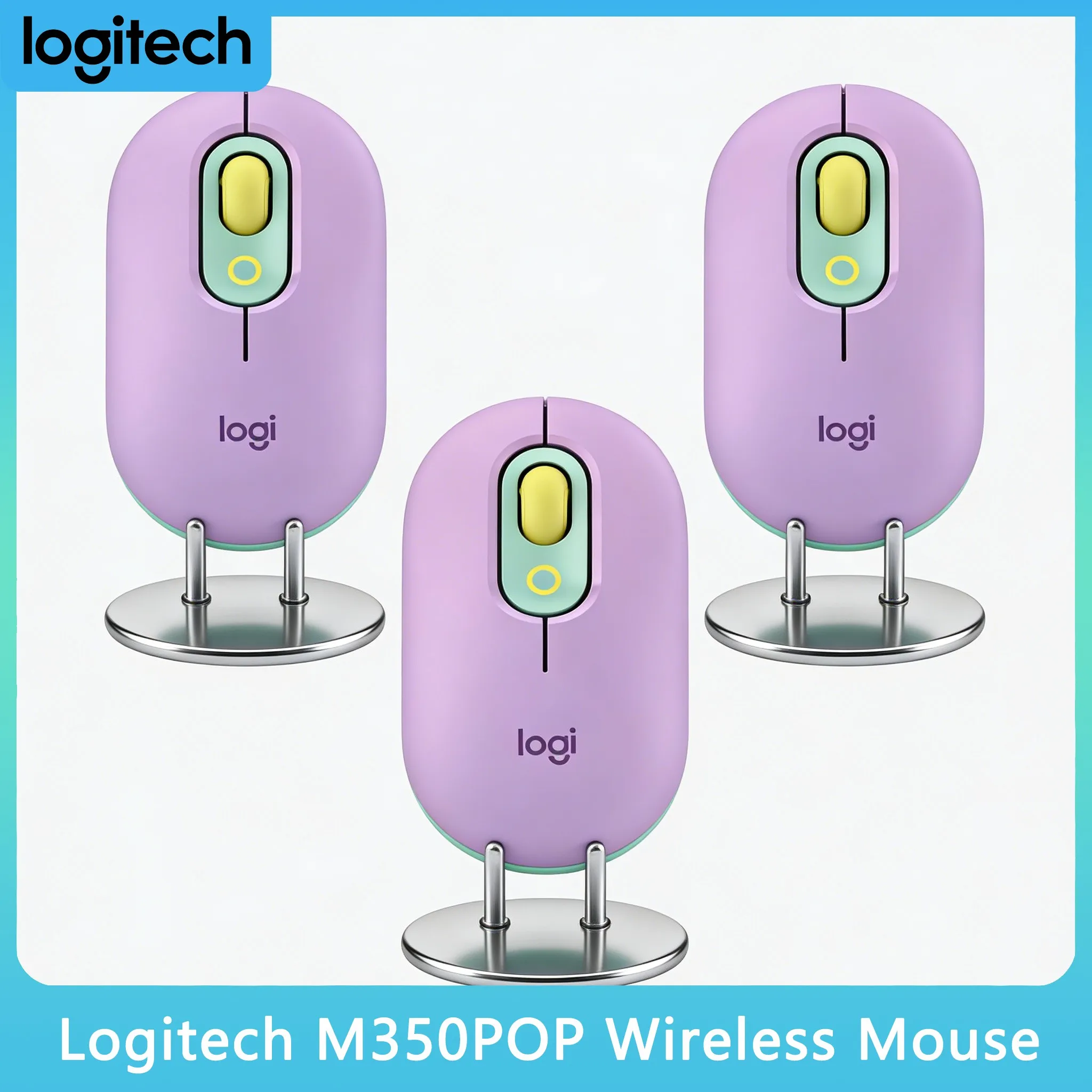 

Компактная мышь M350 POP с настраиваемыми кнопками, низкой задержкой и экономией места на столе