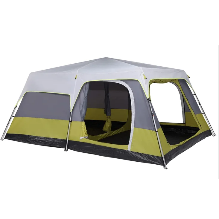

Two Room Double Layer Extra Large Outdoor Camping Tents 4-10 Persons Waterproof Outdoor Family Luxury Big Camping Tent