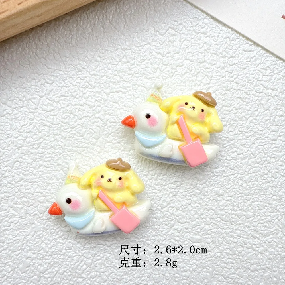 الراتنج الكرتون الحيوان كابوشون مسطح مصغرة سجل القصاصات DIY الشارات ل جراب هاتف صنع المجوهرات كروكس السحر مغناطيس الثلاجة