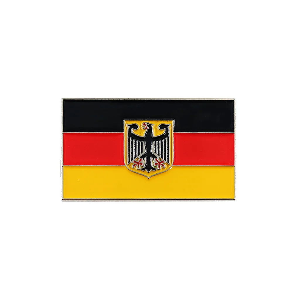 Adler National Emblem Quadratisches Metallabzeichen Deutschland Flaggen Brosche Pins Taschen Kleidung Accessoires Dekoration Kunsthandwerk