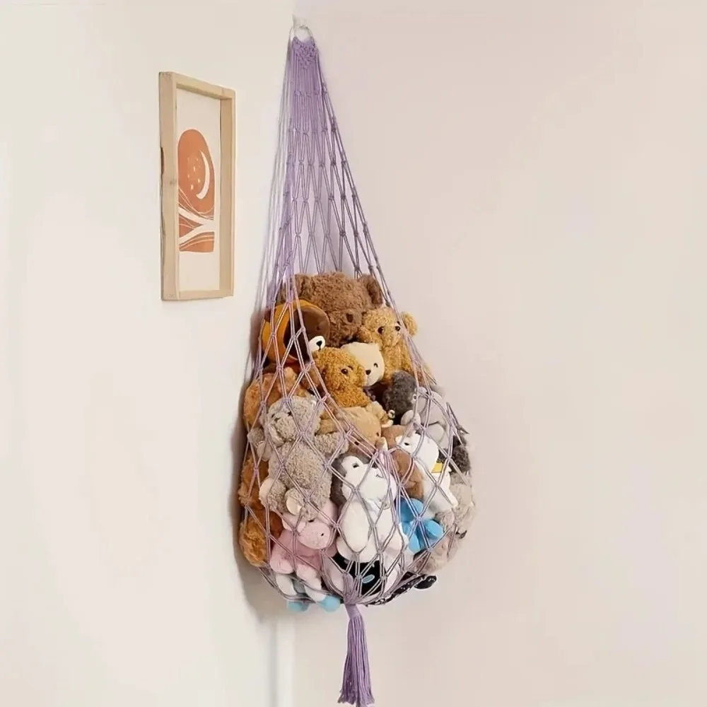 

Decorations Mesh Toy Hammocks Large Capacity Home Decor Stuff Animal Organizer Toy Storage Doll Storage Hammock Bedroom