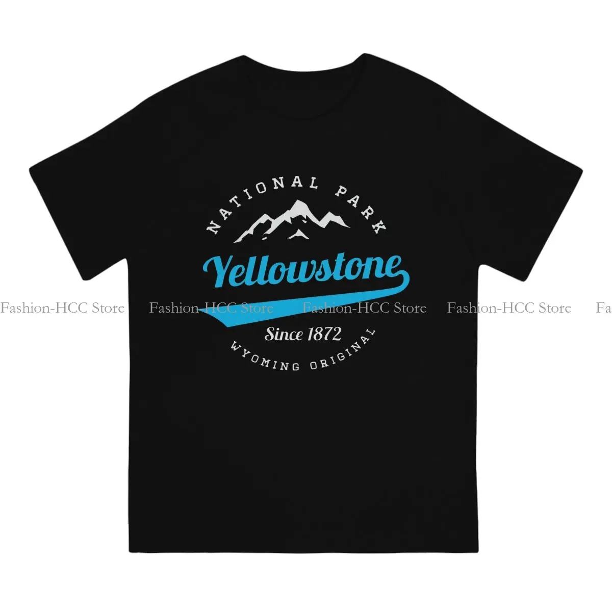 Yellowstone Dutton Ranch TV Show TShirt NATIONAL PARK WYOMING MOUNTAINS HIKING CAMPING HIKE CAMP 1872 Basic Leisure Men Clothes