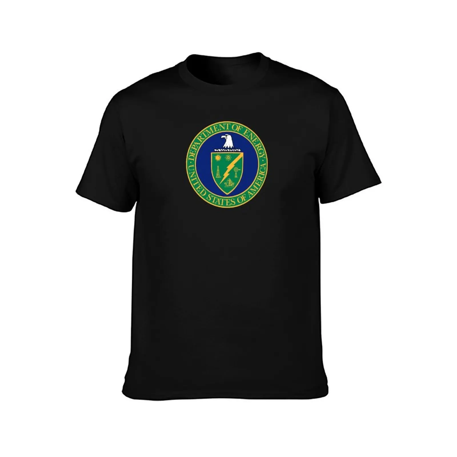 United States Department of the Energy T-Shirt, Summer Casual Cotton Tee, Oversized Streetwear Tops, Vintage Graphic Print
