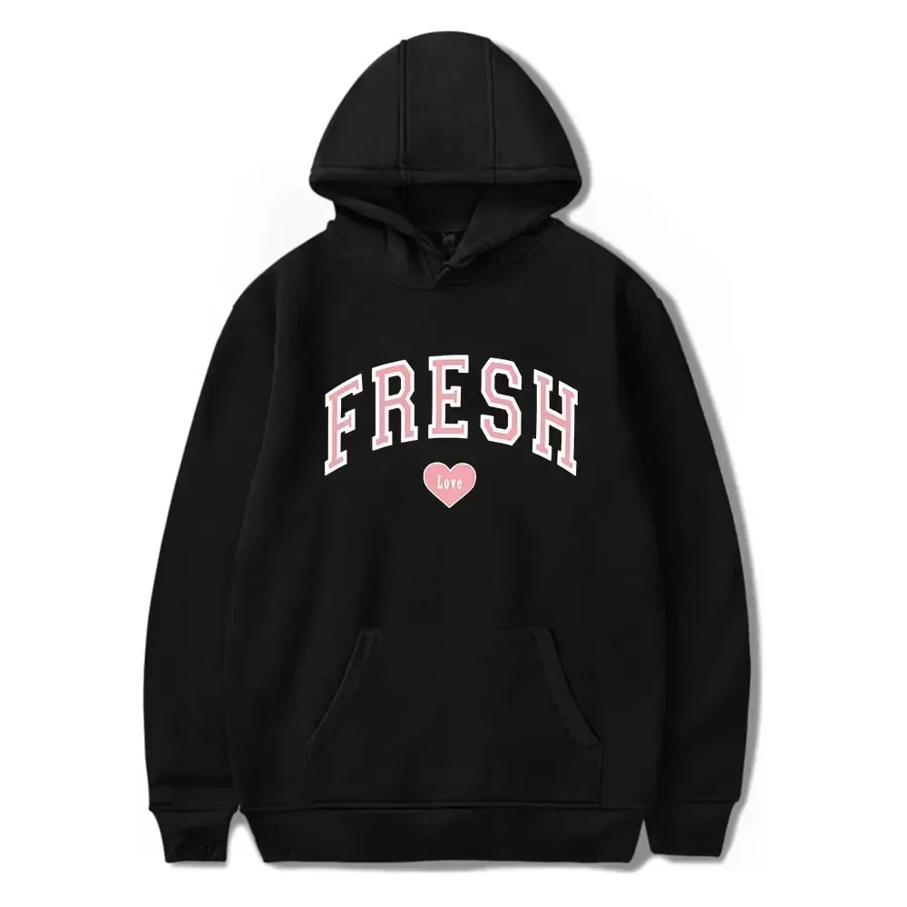 Varsity Sweatshirts Fresh Love Print Dames Herfst Winter Mode Streetwear Kleding